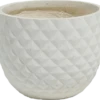 Pot Fibre D'argile 24 Cm Ivoire