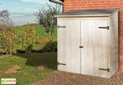 Armoire De Jardin Bois 14 Mm + Plancher Massif : 87 X 163 X 190 Cm