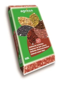 3 Palettes De 39 Sacs De Copeaux De Bois Colorés Rouge 50 L