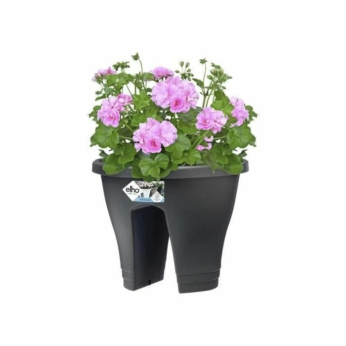 Bac à Fleurs Pour Balcon 29,6 X 29,6 X 24 Cm Anthracite