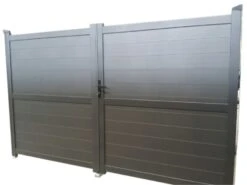 Ponza Portillon Double Alu (incl. Serrure) H1800 X L2x1475mm Ral 7016 Anthracite