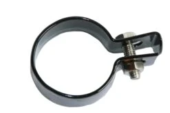 Collier Fin Pour Panneaux Et Piquets Ronds 60mm Ral 9005 Noir