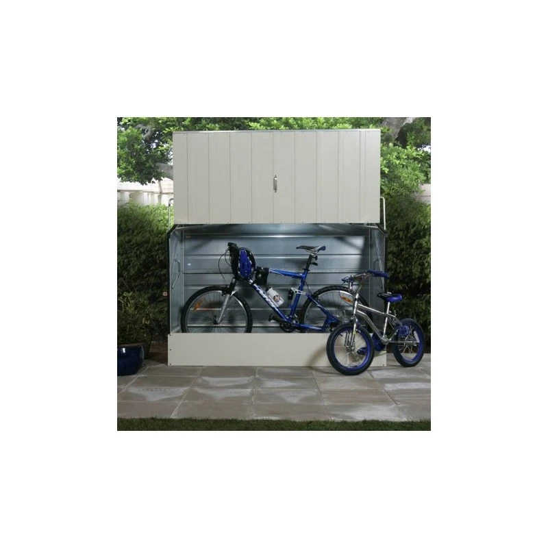 Abri à vélos en métal 1750L anthracite 1,74m² + kit d'ancrage TRIMETALS