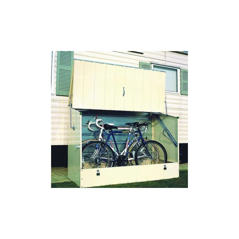 Abri à vélos en métal 1750L anthracite 1,74m² + kit d'ancrage TRIMETALS