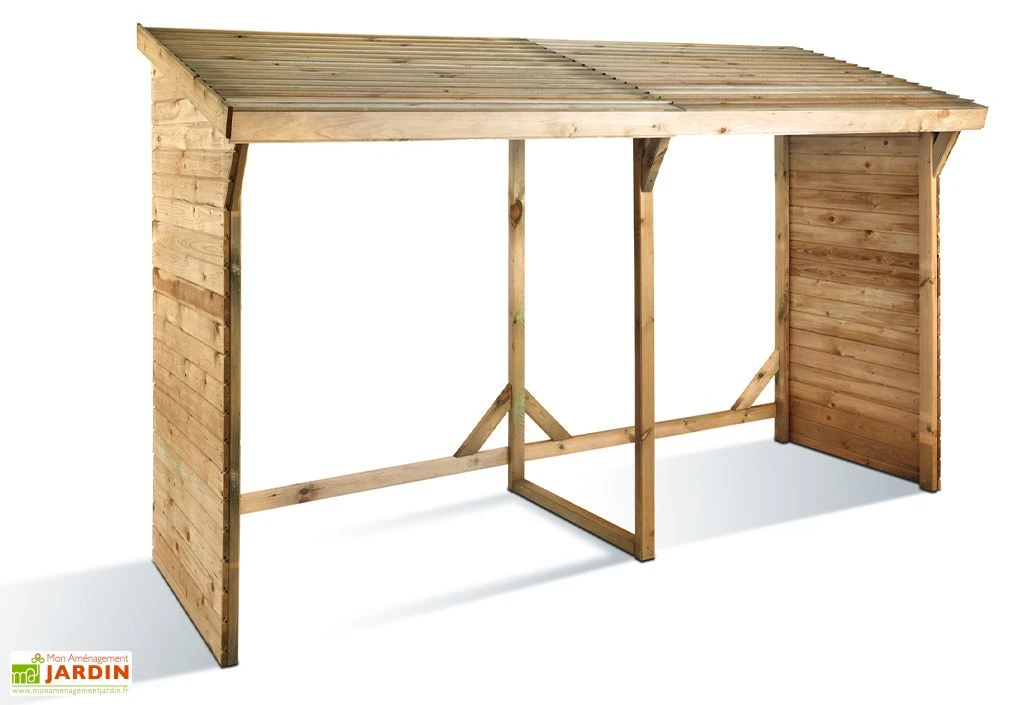 Abri Range-Bûches en Bois Montréal - 3,4 m³