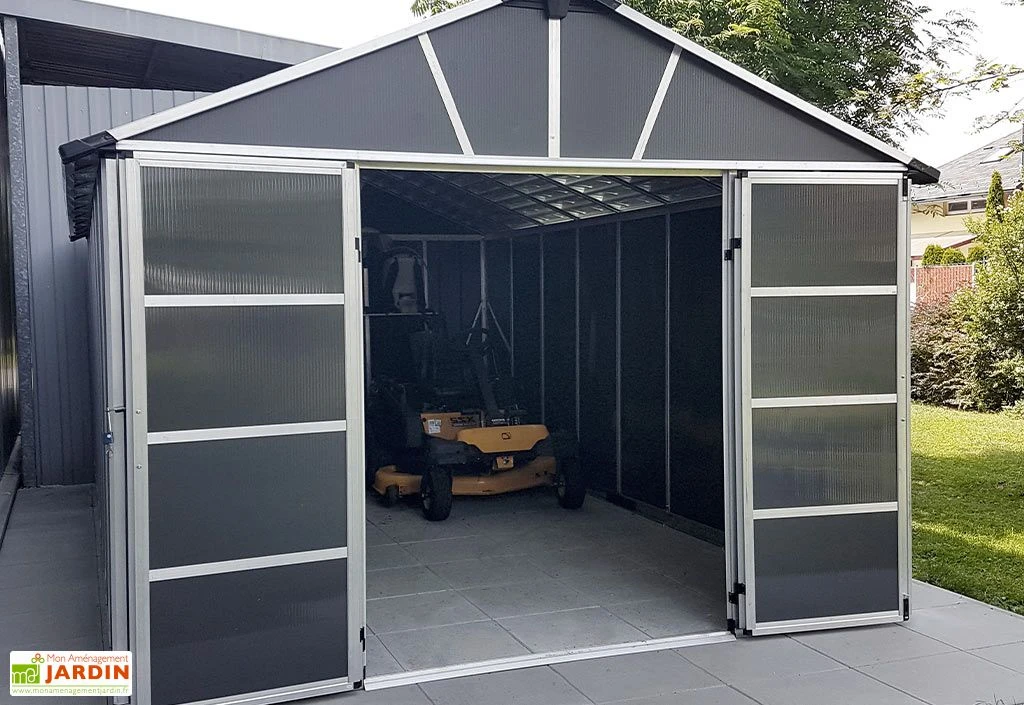 Abri de Jardin en Polycarbonate et Aluminium Yukon 11 m²