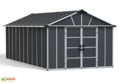 Abri De Jardin En Polycarbonate Et Aluminium Yukon 20 M² - Gris