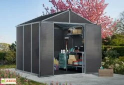 Abri De Jardin En Aluminium Et Polycarbonate 227 Cm – Rubicon Anthracite
