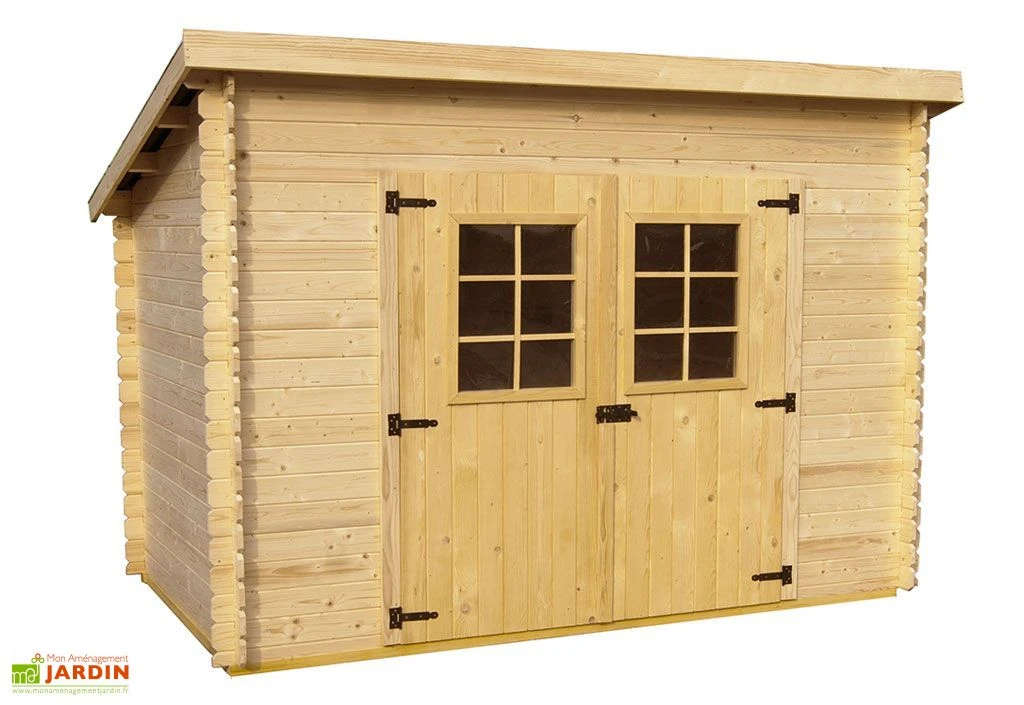 Abri de Jardin Bois 20 mm Monopente (198x314x200cm)