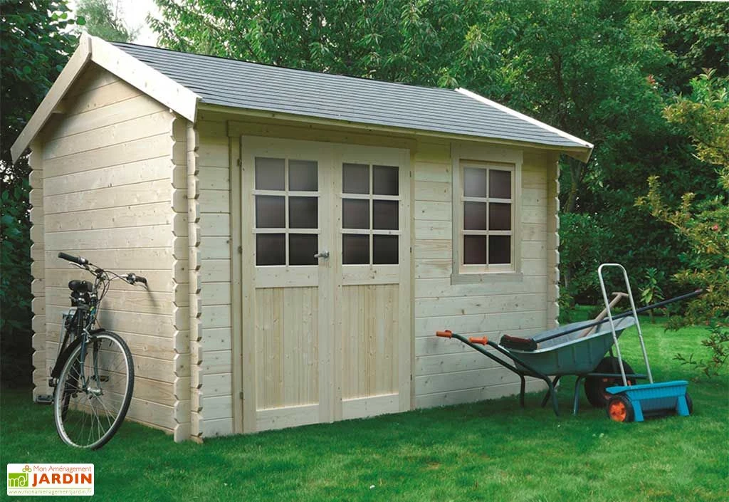 Abri de Jardin en Bois Arles 28mm (358 x 238 cm)