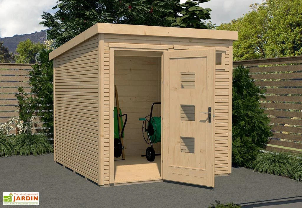 Abri de Jardin en Bois d’Épicéa Design 171 Weka-Line T2 - 8,8 m²
