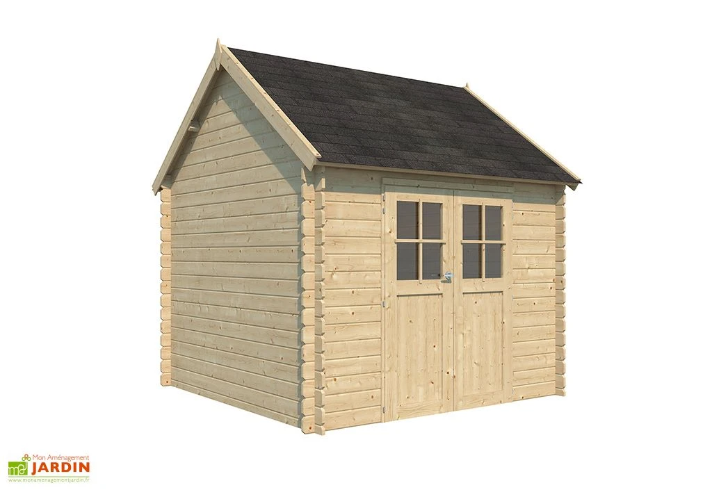 Abri de Jardin en Bois d’Épicéa avec Toit en Shingle Gloucester 8 m²