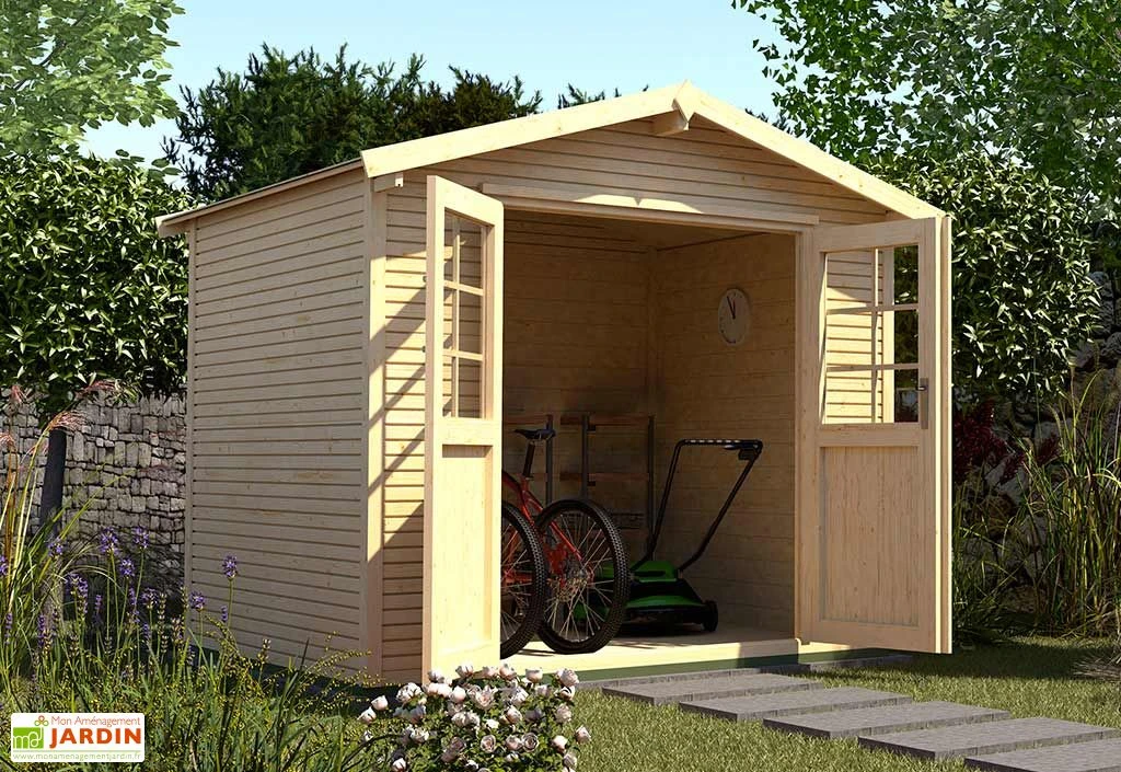 Abri de Jardin en Bois d’Épicéa WekaLine 6,1 m² (3 Coloris)