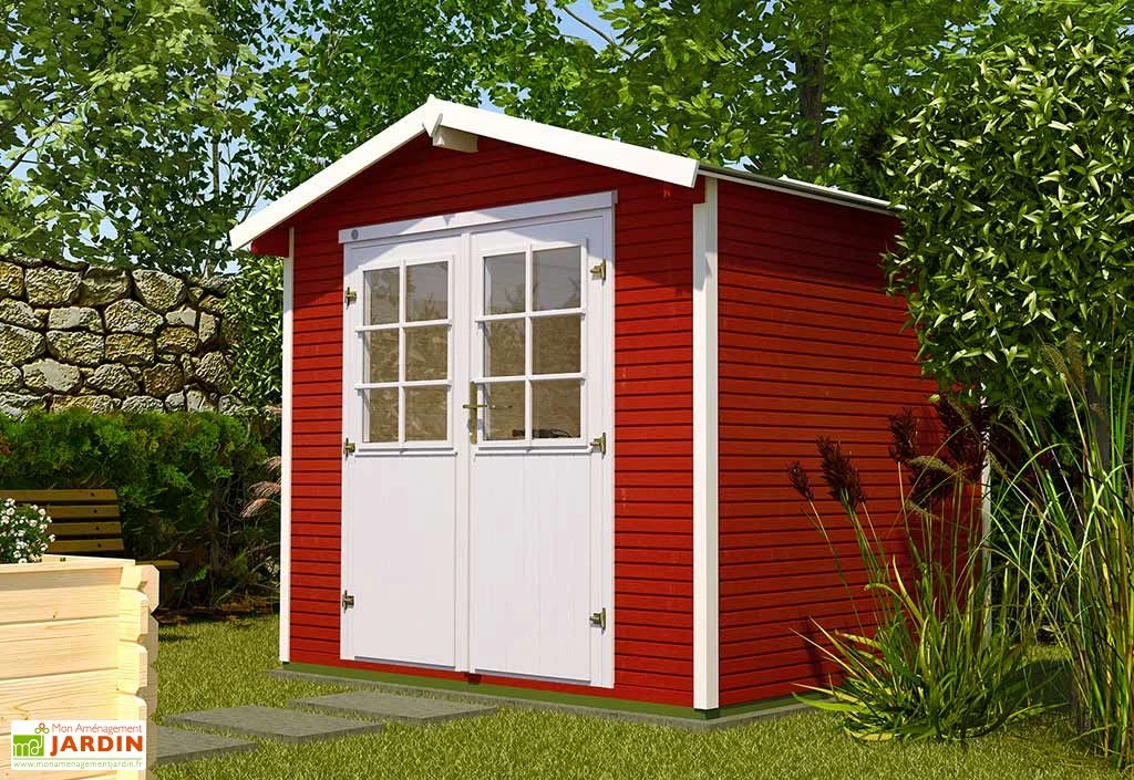 Abri de Jardin en Bois d’Épicéa WekaLine 6,1 m² (3 Coloris)