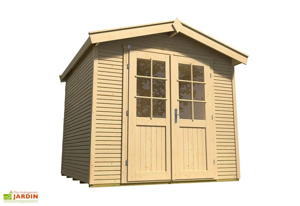 Abri de Jardin en Bois d’Épicéa WekaLine 6,1 m² (3 Coloris)