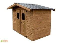 Abri De Jardin En Bois D’épicéa Traité Toit Bac Acier Thermabri – 5,05 M²
