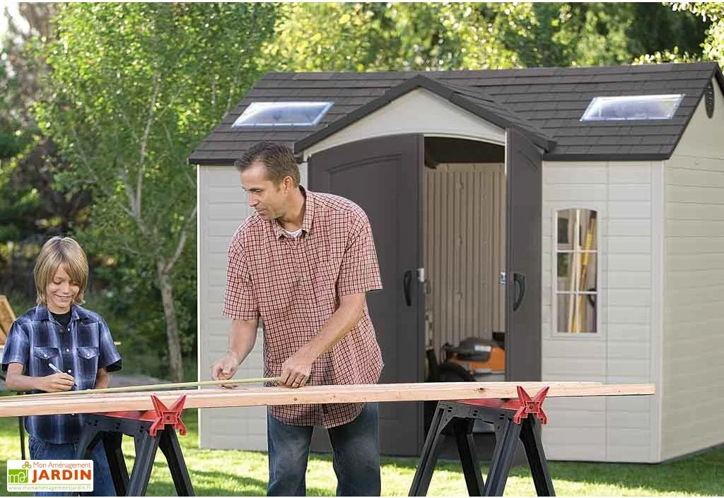 Abri de jardin en PVC 7,5 m² Element 60005