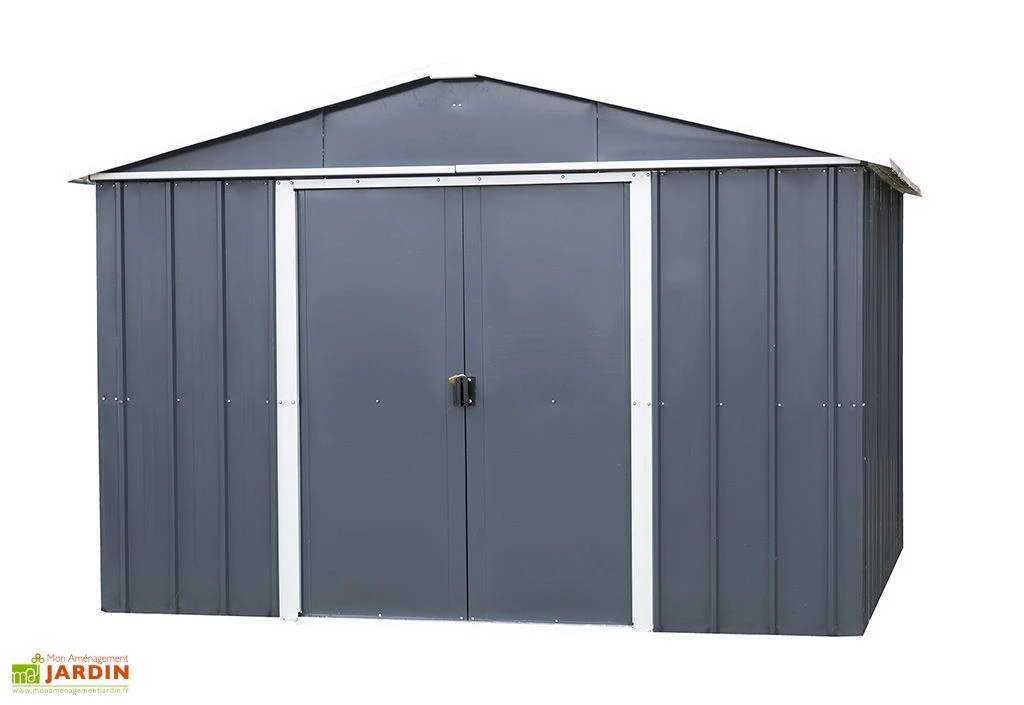Abri de Jardin Acier Galvanisé Anthracite 137 x 202 cm 2,77 m²