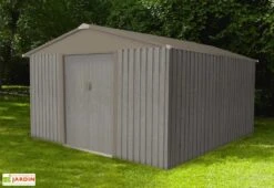Abri De Jardin En Métal Look Bois Vieilli 9,66 M²