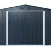 Abri De Jardin En Métal Galvanisé Anthracite Duramax 7 M²
