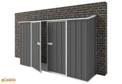 Abri De Jardin En Métal à Adosser 0,35 Mm Compact 0,75 X 3 M