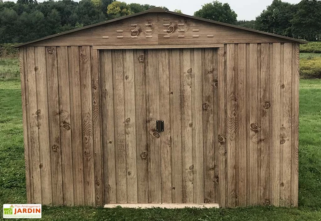 Abri de Jardin en Métal Duramax Woodgrain Imitation Bois 8 m²