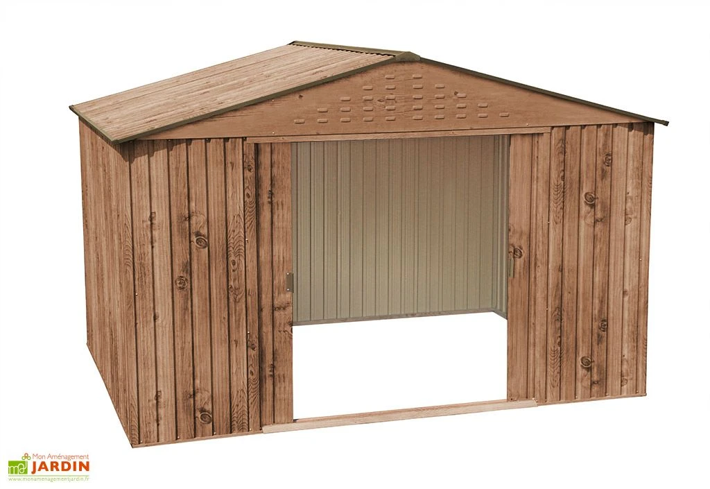 Abri de Jardin en Métal Duramax Woodgrain Imitation Bois 8 m²