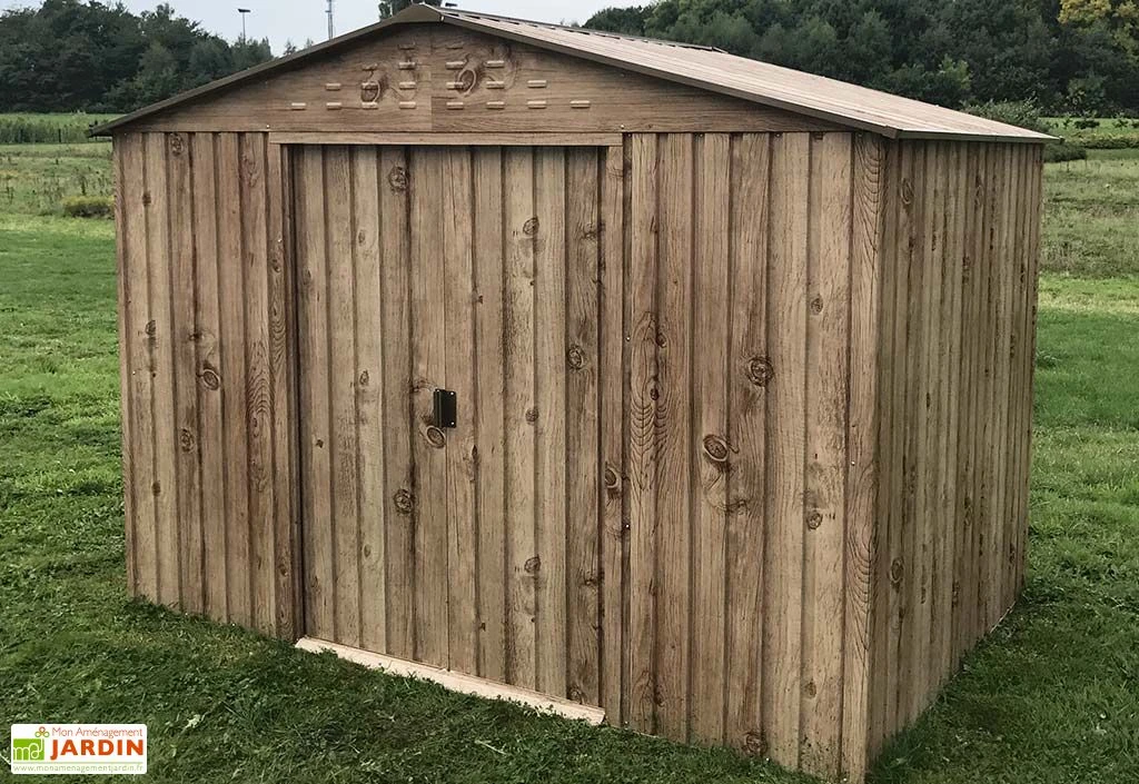 Abri de Jardin en Métal Duramax Woodgrain Imitation Bois 8 m²