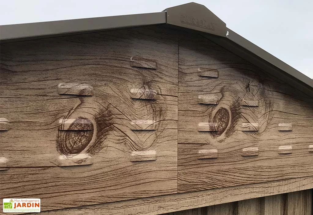 Abri de Jardin en Métal Duramax Woodgrain Imitation Bois 8 m²