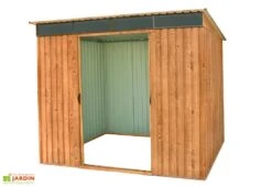 Abri De Jardin En Métal Duramax Woodgrain Imitation Bois Skylight 5 M²