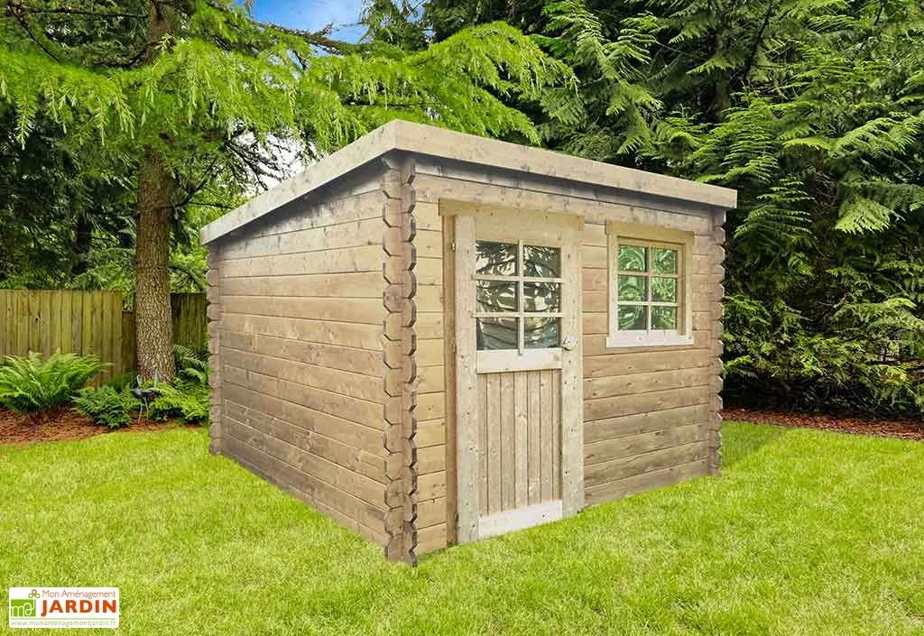 Abri de Jardin en Bois Nevers 28mm (238x238cm)