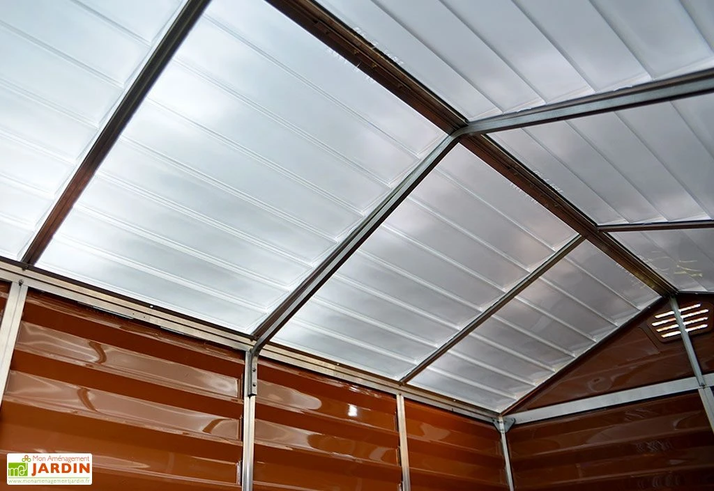 Abri de Jardin en Polycarbonate 1 x 2 m – Skylight Amber 6x3