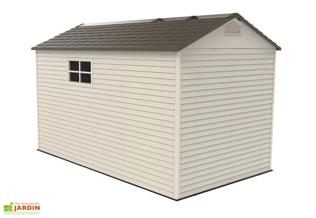 Abri de Jardin en PVC et Acier Inoxydable Lifetime Landmark 8 m²