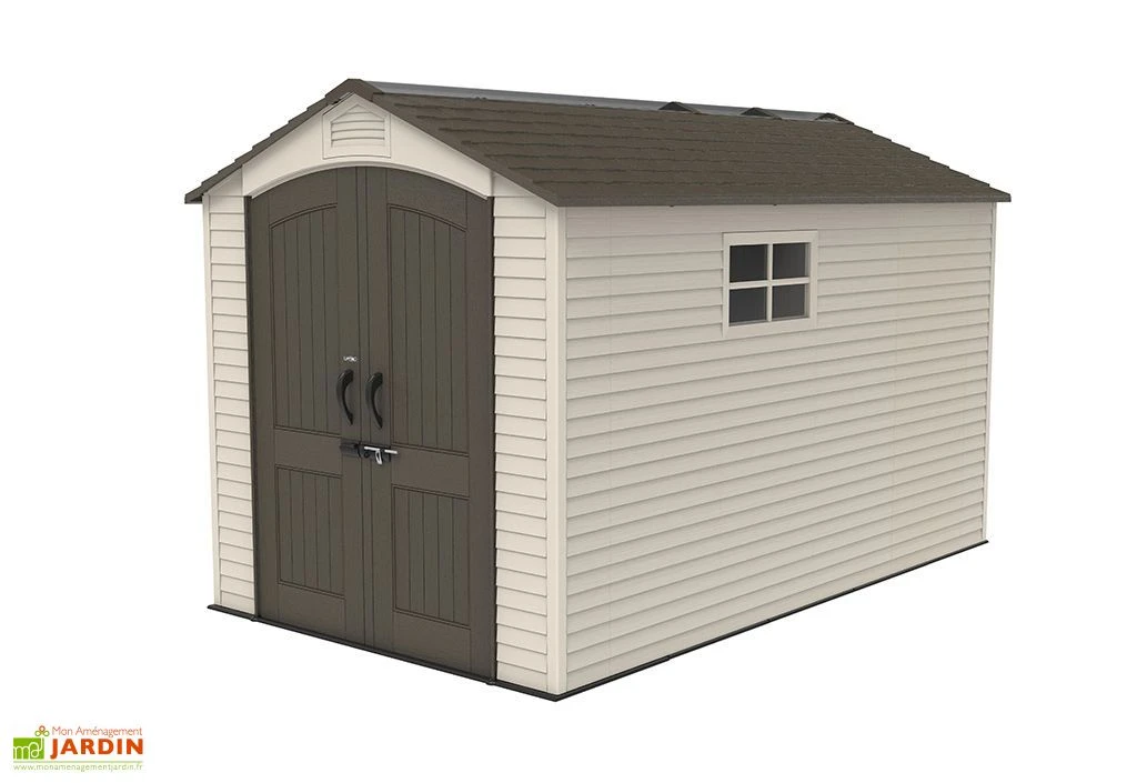 Abri de Jardin en PVC et Acier Inoxydable Lifetime Landmark 8 m²