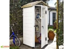 Abri De Jardin Mural En PVC Evo 80 Beige (82x82cm)