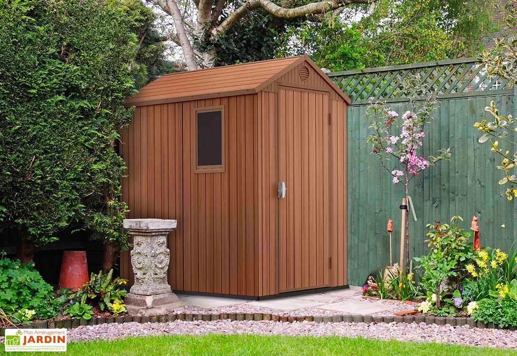 Abri de Jardin en Résine Imitation Bois Darwin 46 – 2,2 m²