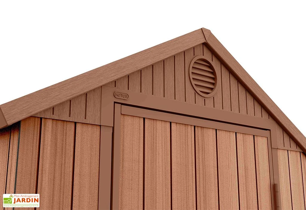 Abri de Jardin en Résine Imitation Bois Darwin 46 – 2,2 m²