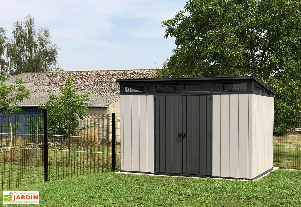 Abri de Jardin en Résine avec Toit Monopente Brossium 117 - 7,4 m²