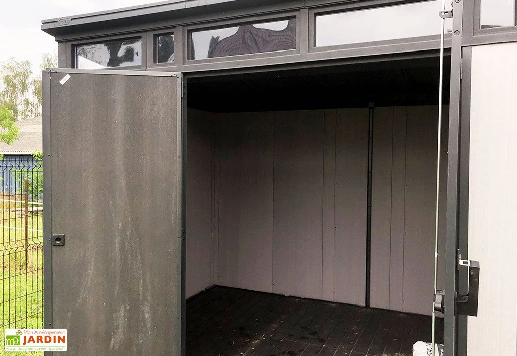 Abri de Jardin en Résine avec Toit Monopente Brossium 117 - 7,4 m²