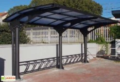Abri à Vélos Pour Collectivités En Acier Galvanisé Et Polycarbonate Larus