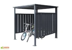 Abri à Vélo En Acier Anthracite 3,6 M²