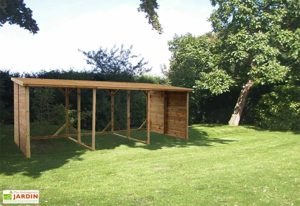 Abri Range-Bûches en Bois XXL - 16,7 m³