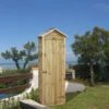 Armoire De Jardin En Bois De Pin Erra 63 X 43 X 181 Cm