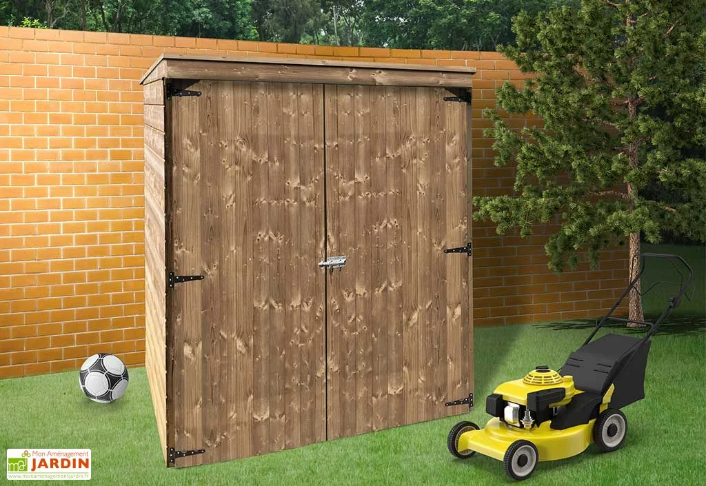Armoire de jardin en bois de pin traité autoclave 1,6 m²