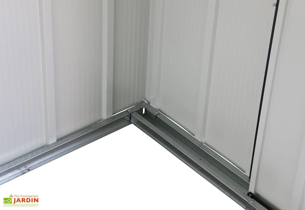 Abri de jardin en métal galvanisé anthracite Duramax 9 m²