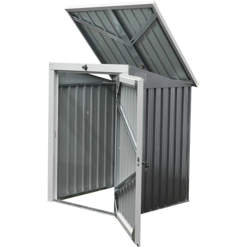 Cache-poubelle simple en acier pour conteneurs 240L – Westmann