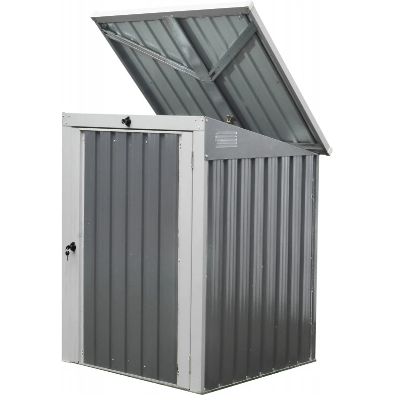 Cache-poubelle simple en acier pour conteneurs 240L – Westmann