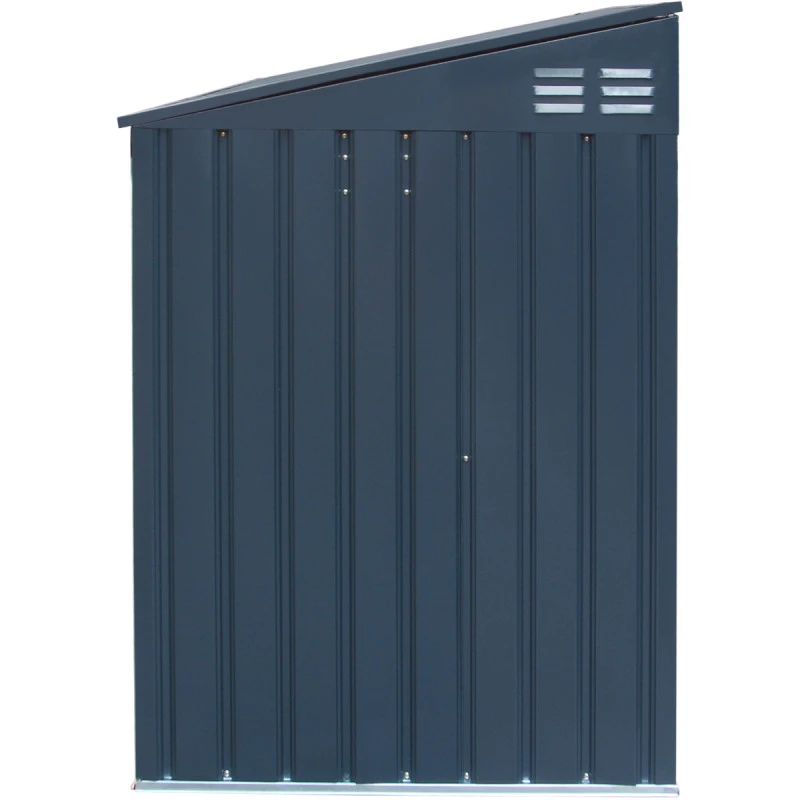 Cache-poubelle triple 235x100x131cm en acier pour conteneurs 240L – Westmann