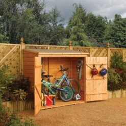 Coffre Abri Multifonctions En Bois Massif Traité Teinté Miel 2000L Rowlinson