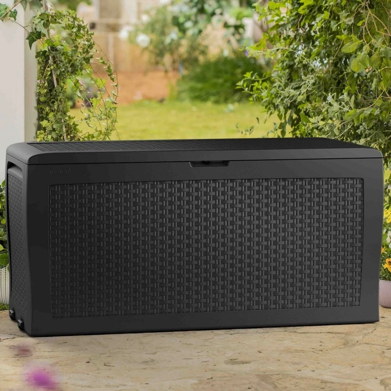 Coffre de jardin en résine anthracite 270L Samoa – Keter